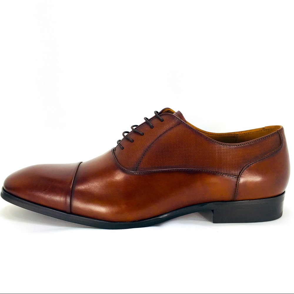 Steve Madden Private Lace-Up Men's Leather Oxfords - Picture 3 of 16